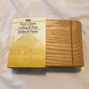 Trine Wireless Door Chime Kit Vintage 1996 Cherry Wood Grain Tested/Working  MIS